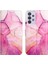 Galaxy A52 4g / 5g / A52S 5g Için Mermer Desenli Pu Deri Cüzdan Telefon Kılıfı - Pembe (Yurt Dışından) 5