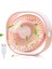 Mini Fan, Küçük Kişisel USB Masa Fanı, 3 Hız Taşınabilir Masaüstü Masa Soğutma Fanı USB ile Güçlenir, Güçlü Rüzgar, Sessiz Çalışma Pembe (Yurt Dışından) 1