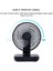 D606 4W USB Şarj Edilebilir Taşınabilir Dört Vitesli Ayarlanabilir Masaüstü Fan Siyah (Yurt Dışından) 3
