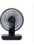 D606 4W USB Şarj Edilebilir Taşınabilir Dört Vitesli Ayarlanabilir Masaüstü Fan Siyah (Yurt Dışından) 4
