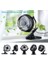 Mini USB Klip ve Masa Kişisel Fanı, Sessiz Çalışma, Masa Fanı, Mini Fan, Masa Fanı,4 Inç 2 Hızlı Taşınabilir Soğutma Fanı, 360° Fan Siyah (Yurt Dışından) 2