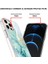 iPhone 12 Pro Max Için Mermer Desen Yumuşak Tpu Tampon Kılıf Kapak Turkuaz (Yurt Dışından) 4