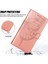 A8 A31 Için Kelebek Pu Deri Çevirmeli Cüzdan Stand Telefon Kılıfı - Rose Gold (Yurt Dışından) 4