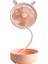 Pembe Taşınabilir USB Fan Esnek LED Işık ile Mini Fan Kullanışlı Küçük Masa Masaüstü Soğutma Fanı (Yurt Dışından) 1