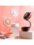 Pembe Taşınabilir USB Fan Esnek LED Işık ile Mini Fan Kullanışlı Küçük Masa Masaüstü Soğutma Fanı (Yurt Dışından) 3