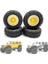 4 Adet 1.0 Lastikler ve Metal Beadlock Jant Seti 1/24 Rc Paletli Araba Eksenel SCX24 Fms FCX24 ENDURO24 Parçaları, Sarı (Yurt Dışından) 3