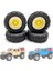 4 Adet 1.0 Lastikler ve Metal Beadlock Jant Seti 1/24 Rc Paletli Araba Eksenel SCX24 Fms FCX24 ENDURO24 Parçaları, Sarı (Yurt Dışından) 5