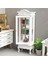 1/12 Dollhouse Minyatür Mobilya Dolabı Ahşap Tek Kapı Kitaplık Vitrin Dollhouse Mutfak Yemek Için (Yurt Dışından) 2