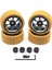 65MM Metal Jant Lastik Lastik 12MM Adaptör ile Wpl C14 C24 Mn D90 MN98 MN99S Mn-90 Rc Araba Yükseltme Parçaları, Sarı (Yurt Dışından) 1