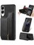 Galaxy S25 Kenar Katlanabilir Arka Kapak Standı Fonksiyonu Fermuar Için Kılıf (Yurt Dışından) 4