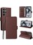 Galaxy S24 Ultra Cüzdan Crad Yuvası Kablosuz Şarj Için Flip Case (Yurt Dışından) 2