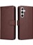 Galaxy S24 Manyetik Araç Montaj Cüzdan Kablosuz Crad Için Flip Case (Yurt Dışından) 3