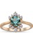 Hazine Morganite Pırlanta 14 Ayar Rose Gold Kadın Altın Yüzük 1