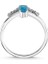 Hazine Aquamarine Pırlanta 14 Ayar White Gold Kadın Altın Yüzük 2