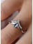 Hazine Aquamarine Pırlanta 14 Ayar White Gold Kadın Altın Yüzük 3