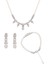 Janet 925 Ayar Gümüş Kadın Kolye & Küpe & Bileklik Set 1