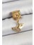 316L Çelik Sallantılı Zirkon Taşlı Balık Kuyruğu Model Gold Renk Nomination Charm 1