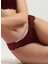 Bordo Kadın Dantel Bikini Külot 2