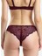 Bordo Kadın Dantel Bikini Külot 3