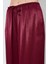 Kadın Bordo Beli Ince Lastik Detaylı Saten Pantolon 5