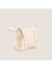 Fiola Üçgen Çok Amaçlı Çanta 12X10 cm Natural 1