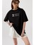 Kabartma Baskılı Siyah T-Shirt 3
