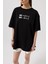 Kabartma Baskılı Siyah T-Shirt 4