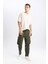 Gabardin Pantolon Rustik Loose Fit Kargo Cepli 4