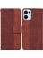 Oppo Reno 13 5g Geometrik Kabartmalı Kickstand Özelliği Premium Için Flip Case (Yurt Dışından) 1
