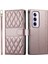 Oppo Reno 12 Pro 5g Zarif Darbeye Deri Kılıf Çift Için Flip Case (Yurt Dışından) 1