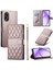 Oppo A38 4g Darbeye Deri Kılıf Çift Sapanlar Zarif Için Flip Case (Yurt Dışından) 4