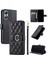 Oppo A38 4g Kart Yuvaları Tutucu Manyetik Koruyucu Bilek Pu Için Flip Case (Yurt Dışından) 5
