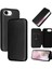 IPhone 16E Tam Koruma Manyetik Karbon Fiber Kart Için Flip Case (Yurt Dışından) 1