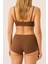 Kahve Kadın Toparlayıcı Şort Bikini Altı Deniz Şortu 4