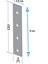 Gönye, Düz Bağlantı Sac Gönye 15X90MM 4 Adet 2