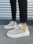Krem Beyaz Cloud Bağcıklı Süet Erkek Günlük Sneaker Ayakkabı 2