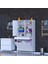 100X173X32,5CM 1 Çekmece, 3 Göz Sepet, 1 Kapak, 8 Raflı,organizatör Mutfak Dolabı Çok Amaçlı Dolap 5