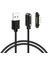 4-Pin 2.54MM 90C Kablolu Pogo Pin Manyetik Konnektör Takımı - USB Soketli 1