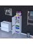 Ohbe 50X138X32,5 cm Ekstra Düzen Için Kullanışlı 4 Kapak 4 Bölmeli Banyo Mutfak Dolabı 1