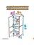 Ohbe 50X138X32,5 cm Ekstra Düzen Için Kullanışlı 4 Kapak 4 Bölmeli Banyo Mutfak Dolabı 4