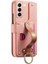 Samsung Galaxy S21 Cüzdan Standı Bileklik Crad Yuvası Fermuar Için Flip Case (Yurt Dışından) 3