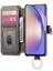 Samsung Galaxy A22 5g Bileklik Standı Cüzdan Crad Yuvası Fermuar Için Flip Case (Yurt Dışından) 4
