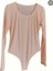 Bodysuit ,uzun Kollu ve Yuvarlak Yaka , Şeffaf, Ağlı Bodysuit, Kadın Iç Giyim, Body Giyim 2