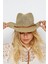 Kadın Kovboy Stili Hasır Seyahat Tatil Plaj Şapkası 3