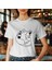 Wine Lover Cat Tişört - Beyaz 3