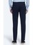 Lacivert Dokuma Casual Pamuk Karışımlı Pantolon 5