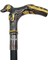 Köpek Başlı Baston - Sterling - 88 cm 2
