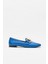 Mavi Deri Kadın Loafer 1