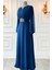 Faran Abiye Elbise Indigo 3