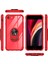 Apple iPhone Se 2022 Kılıf Anti-Shock Darbe Önleyici Renkli Kenarlar, Metal Yüzüklü Kılıf 2